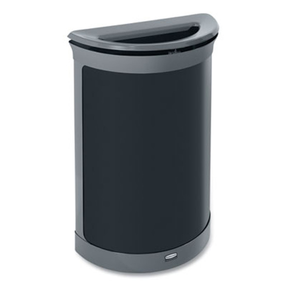 Enhance Series Waste Receptacle, 11.5 Gal, Metal, Umbra Gray/Pearl Gray