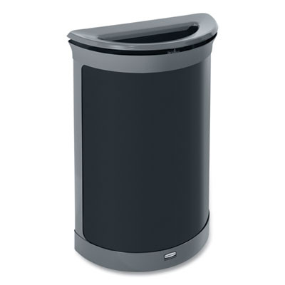 Enhance Series Waste Receptacle, 11.5 Gal, Metal, Umbra Gray/Pearl Gray