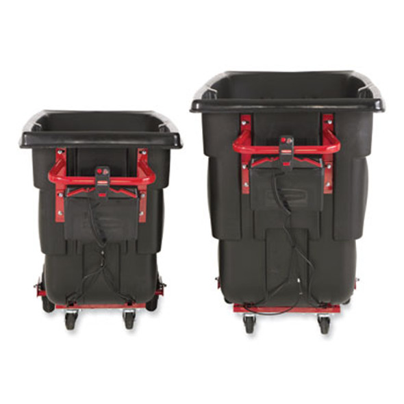 1 Cu Yd Motorized Roto Tilt Truck, 1,000 Lb Capacity, Black