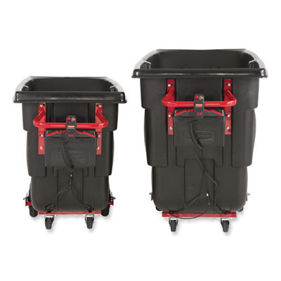 1 Cu Yd Motorized Roto Tilt Truck, 1,000 Lb Capacity, Black