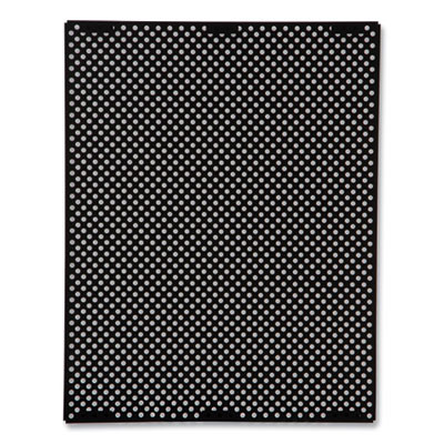Medium General Purpose Perforated Panels For Tailor And Landmark Series Containers, 20.72" x 0.5" x 27.95", Black, 4/Carton