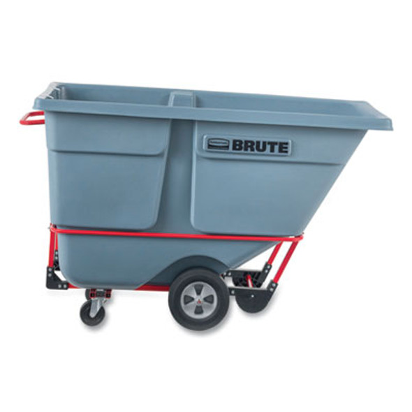 1 Cu Yd Brute Duratilt Frame Tilt Truck, Standard Duty, 1,200 Lb Capacity, Gray