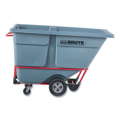 1 Cu Yd Brute Duratilt Frame Tilt Truck, Standard Duty, 1,200 Lb Capacity, Gray