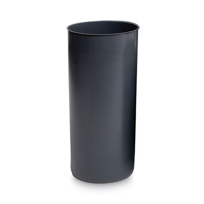 Rigid Liner With Rim, 25 Gal, Plastic, Gray