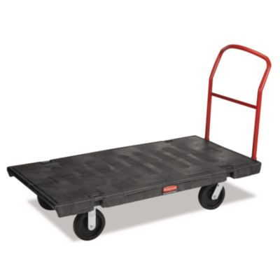 Platform Truck With 8" Tpr Casters, 2,000 Lb Capacity, 30 x 60 x 7, Black
