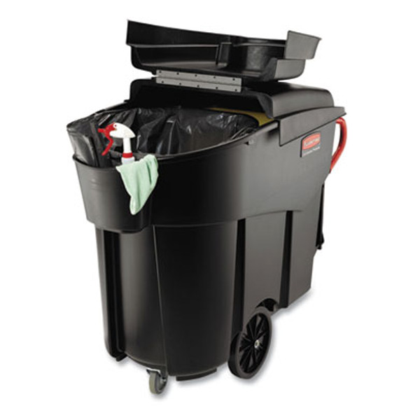 Mega Brute Mobile Container Lid, 30 x 49.5, Black