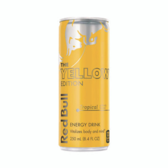 The Yellow Edition Tropical Energy Drink, Tropical Punch, 8.4 Oz Can, 24/Carton
