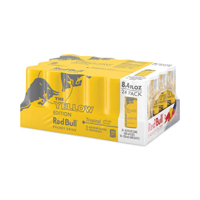 The Yellow Edition Tropical Energy Drink, Tropical Punch, 8.4 Oz Can, 24/Carton