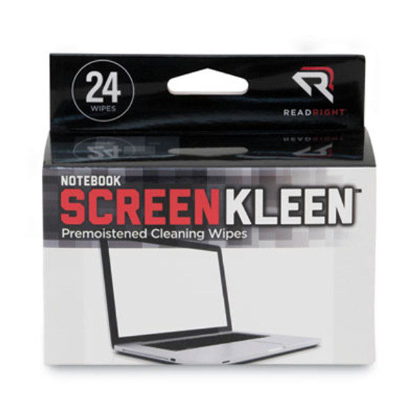 Notebook Screenkleen Pads, Cloth, 7 X 5, White, 24/Box