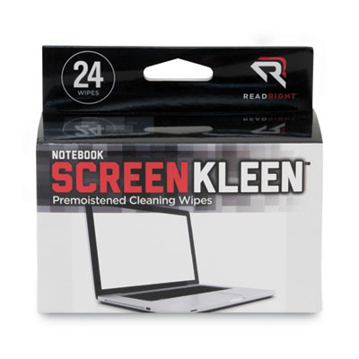 Notebook Screenkleen Pads, Cloth, 7 X 5, White, 24/Box