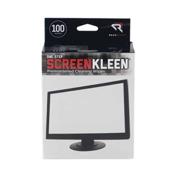 Onestep Crt Screenkleen Cleaning Pads, Cloth, 5 x 5, Unscented, White, 100/Box