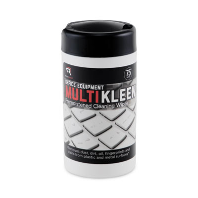 Office Equipment Multikleen Wet Wipes, Cloth, 5.44 x 6.38, 75/Tub