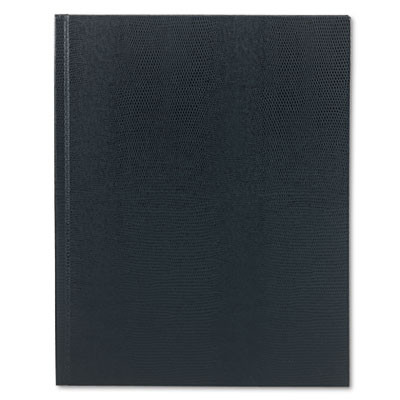 Executive Notebook With Ribbon Bookmark, 1-Subject, Medium/College Rule, Blue Cover, (75) 11 x 8.5 Sheets