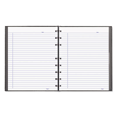 Notepro Notebook, 1-Subject, Narrow Rule, Black Cover, (75) 9.25 x 7.25 Sheets