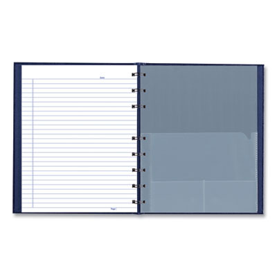 Notepro Notebook, 1-Subject, Medium/College Rule, Indigo Blue Cover, (75) 9.25 x 7.25 Sheets