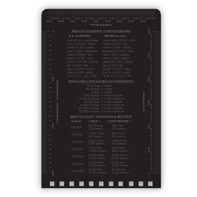 All-Weather Wire-O Notepad, Black Cover, Universal: Narrow Rule And Quadrille Rule (4 Sq/In), (50) White 3 x 5 Sheets