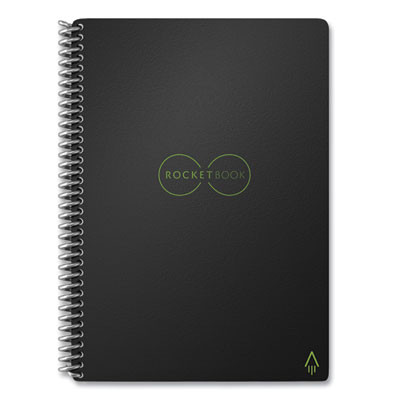 Core Smart Notebook, Dotted Rule (4 Sq/In), Black Cover, (18) 8.8 x 6 Sheets