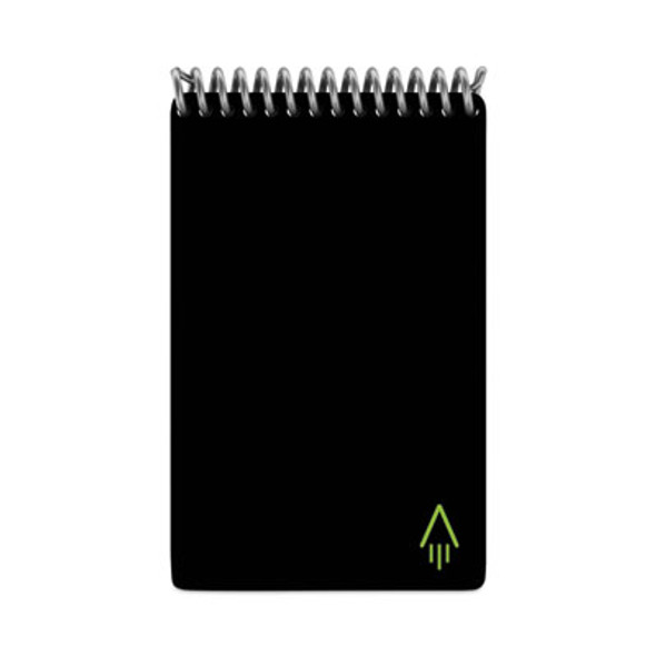 Mini Notepad, Black Cover, Dotted Rule, (24) White 3 x 5 Sheets