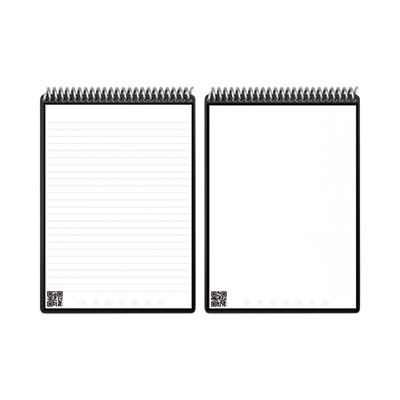 Flip Smart Notepad, Black Cover, Lined/Dotted Rule, (16) White 8.5 x 11 Sheets