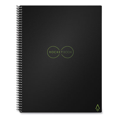 Core Smart Notebook, Dotted Rule (4 Sq/In), Black Cover, (16) 11 x 8.5 Sheets