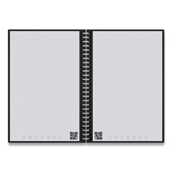 Wave Smart Reusable Notebook, Dotted Rule, Blue Cover, (40) 9.5 x 8.5 Sheets