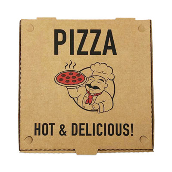 Pizza Boxes, 12 x 12 x 2, Brown, Paper, 50/Pack