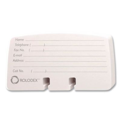 Petite Refill Cards, 2.25 X 4, White, 100 Cards/Pack