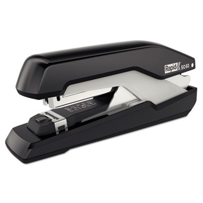 Omnipress So60 Heavy-Duty Full Strip Stapler, 60-Sheet Capacity, Black/Gray