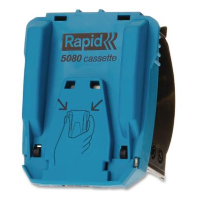 Heavy-Duty Staple Cartridge, 0.5" Crown, Steel, 5,000/Box