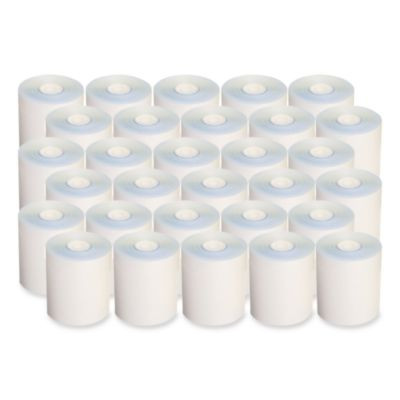 No Carbon Register Rolls, 3" X 90 Ft, White/Yellow, 30/Carton