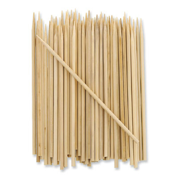 Bamboo Skewers, Paper, 4", Natural, 19,200/Carton