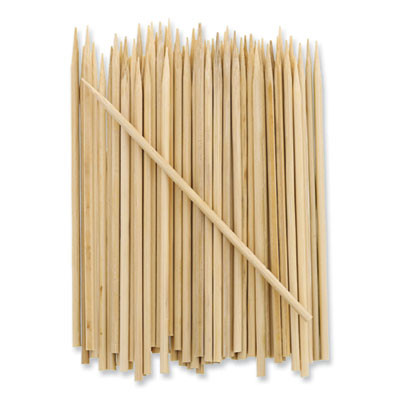 Bamboo Skewers, Paper, 4", Natural, 19,200/Carton