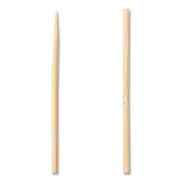 Bamboo Skewers, Paper, 6", Natural, 100/Pack