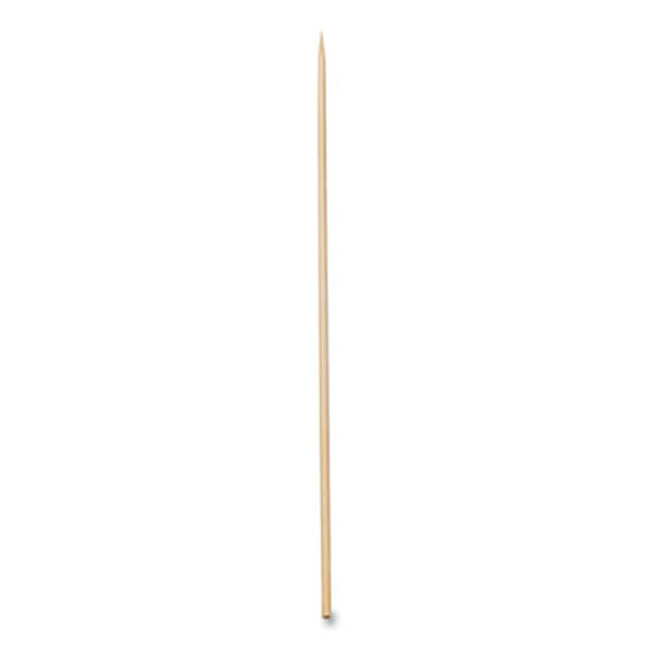Bamboo Skewers, Paper, 10", White, 100/Pack, 10 Packs/Box, 12 Boxes/Carton