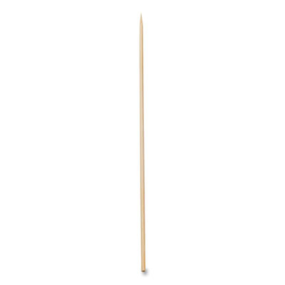 Bamboo Skewers, Paper, 10", White, 100/Pack, 10 Packs/Box, 12 Boxes/Carton