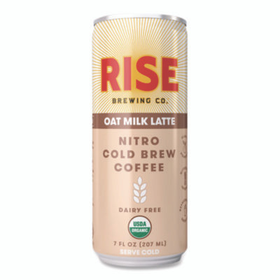 Nitro Cold Brew Latte, Oat Milk, 7 Oz Can, 12/Carton