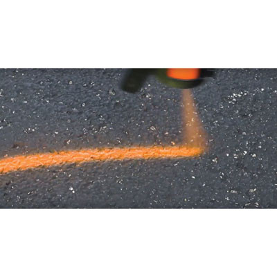 Industrial Choice M1600 System Solvent-Based Precision Line Marking Paint, Flat Fluorescent Orange, 17 Oz Aerosol Can, 12/Ct