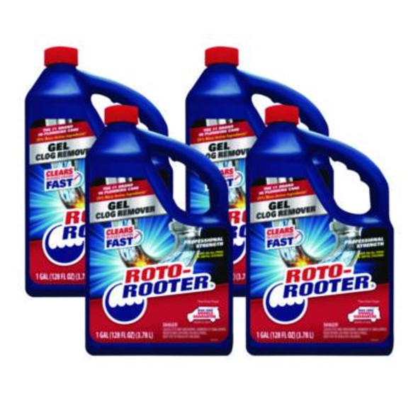 Gel Clog Remover, 1 Gal Bottle, 4/Carton