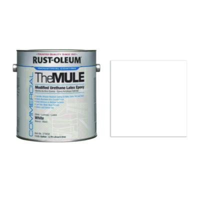 Commercial The Mule (Modified Urethane Latex Epoxy), Interior/Exterior, Gloss Glass White, 1 Gal Bucket/Pail, 2/Carton