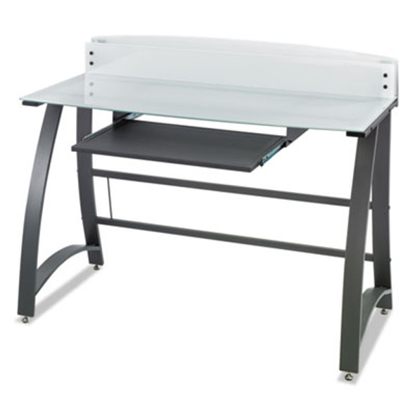 Xpressions 47" Computer Desk, 47" X 23" X 37", Frosted/Black