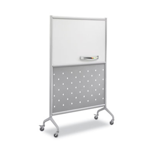 Rumba Whiteboard Collaboration Screen Accessory Tray, 12.25" x 3.5" x 2.25", Silver