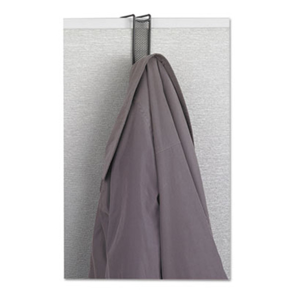 Onyx Panel/Door Coat Hook, Steel, Charcoal