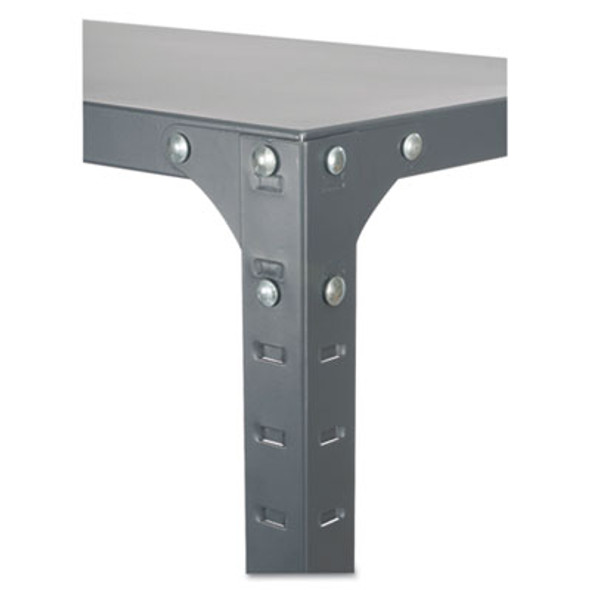 Commercial Steel Shelving Unit, Six-Shelf, 36w X 24d X 75h, Dark Gray