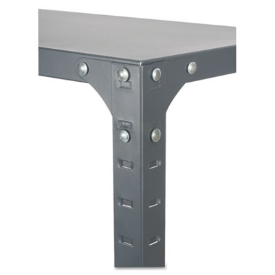 Commercial Steel Shelving Unit, Six-Shelf, 36w X 24d X 75h, Dark Gray