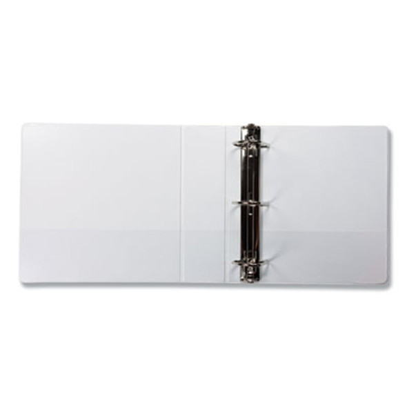 Earth's Choice Plant-Based D-Ring View Binder, 3 Rings, 3" Capacity, 11 x 8.5, White