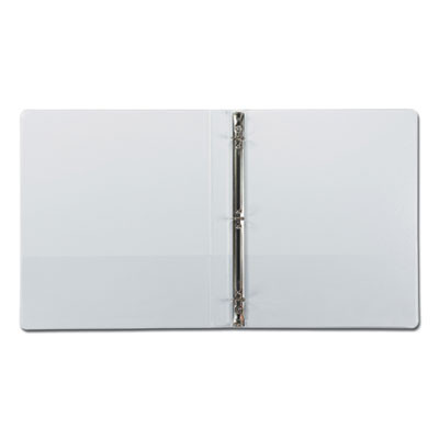 Earth's Choice Plant-Based Round Ring View Binder, 3 Rings, 0.5" Capacity, 11 x 8.5, White
