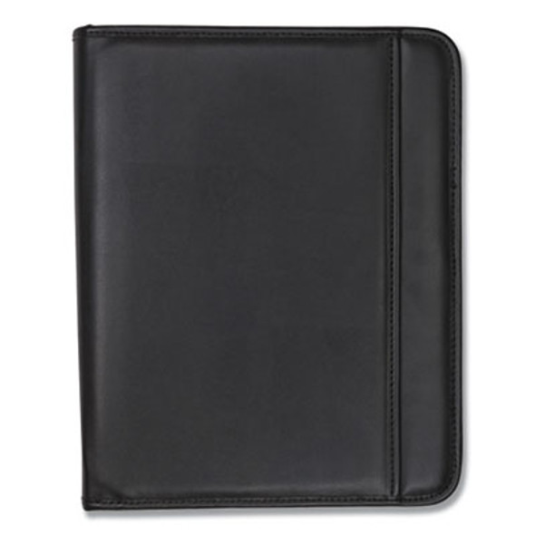 Professional Zippered Pad Holder, Pockets/Slots, Writing Pad, Black