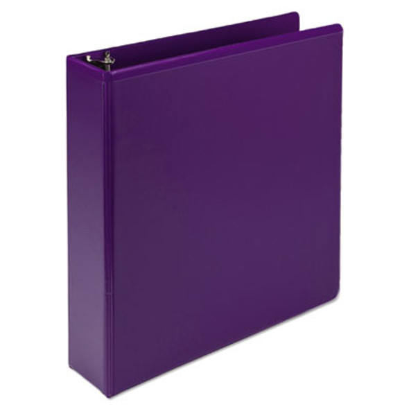 Earth's Choice Plant-Based Durable Fashion View Binder, 3 Rings, 2" Capacity, 11 x 8.5, Purple, 2/Pack