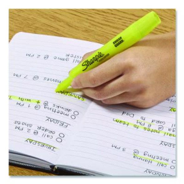 Tank Style Highlighters, Assorted Ink Colors, Chisel Tip, Assorted Barrel Colors, 5/Pack