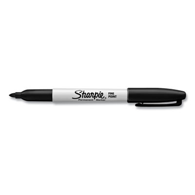 Fine Tip Permanent Marker Value Pack With (1) Bonus S-Gel 0.7 Mm Black Ink Pen, Fine Bullet Tip Markers, Black Ink, 36/Pack